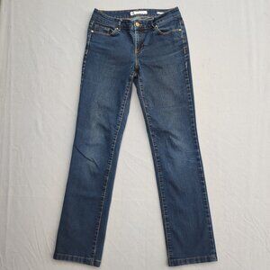 Anne Klein Jeans women's size 4 ink blue colour classic style straight leg